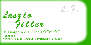 laszlo filler business card